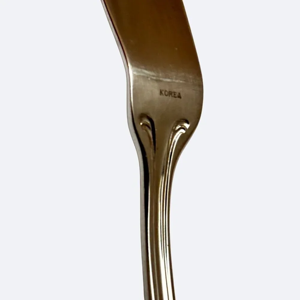 Reed & Barton Roseland Butter Knife Spreader Stainless Steel Rose Flower Korea 7